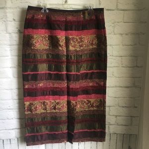 Intriguing Threads, Embroidered MidiSkirt